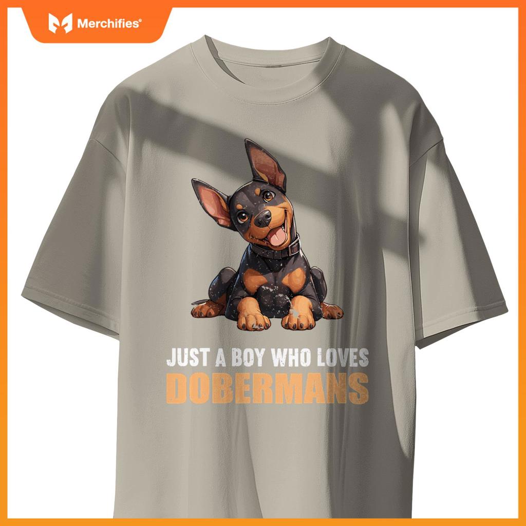 Just a Boy who loves Dobermans Dogs Dog Doberman T-Shirt