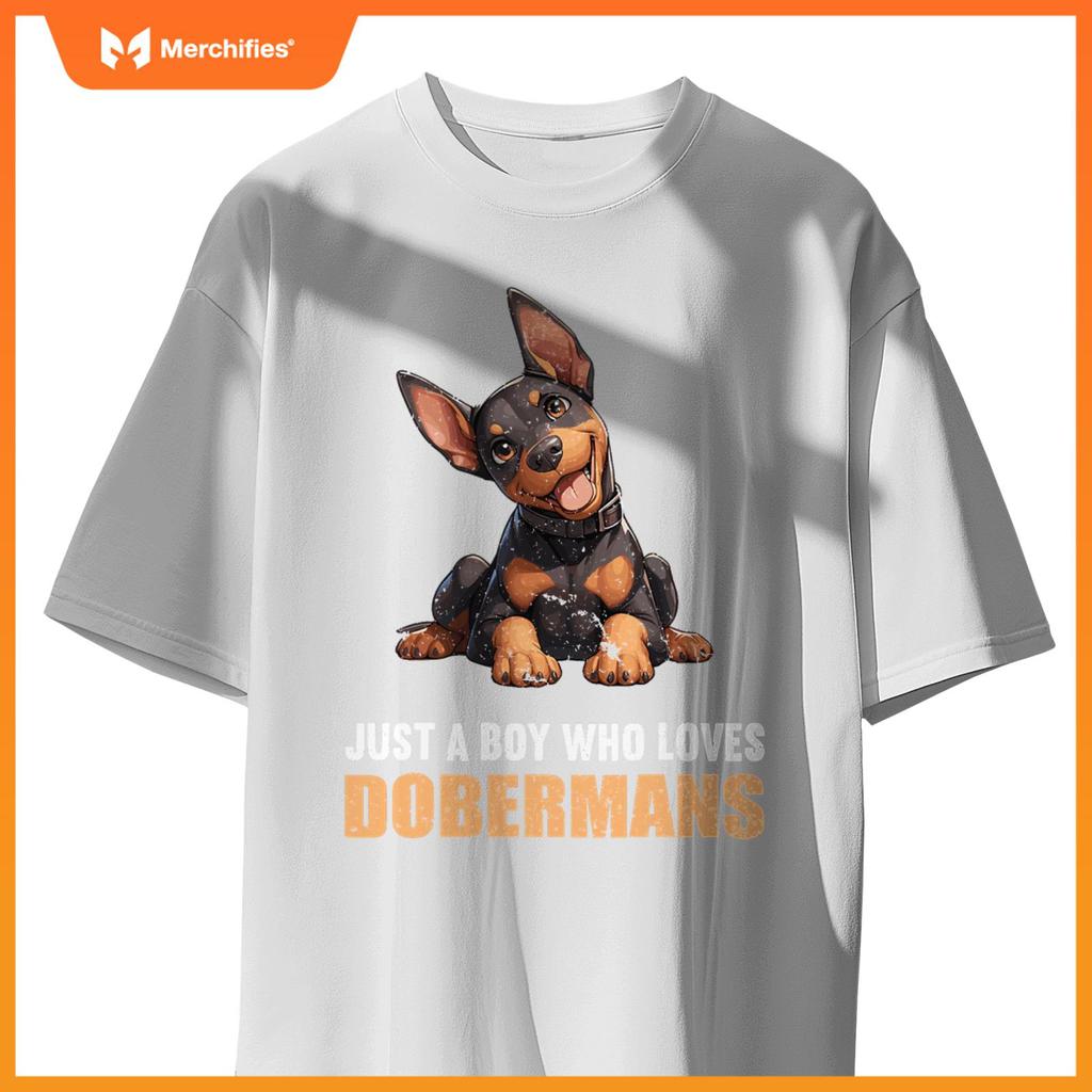 Just a Boy who loves Dobermans Dogs Dog Doberman T-Shirt