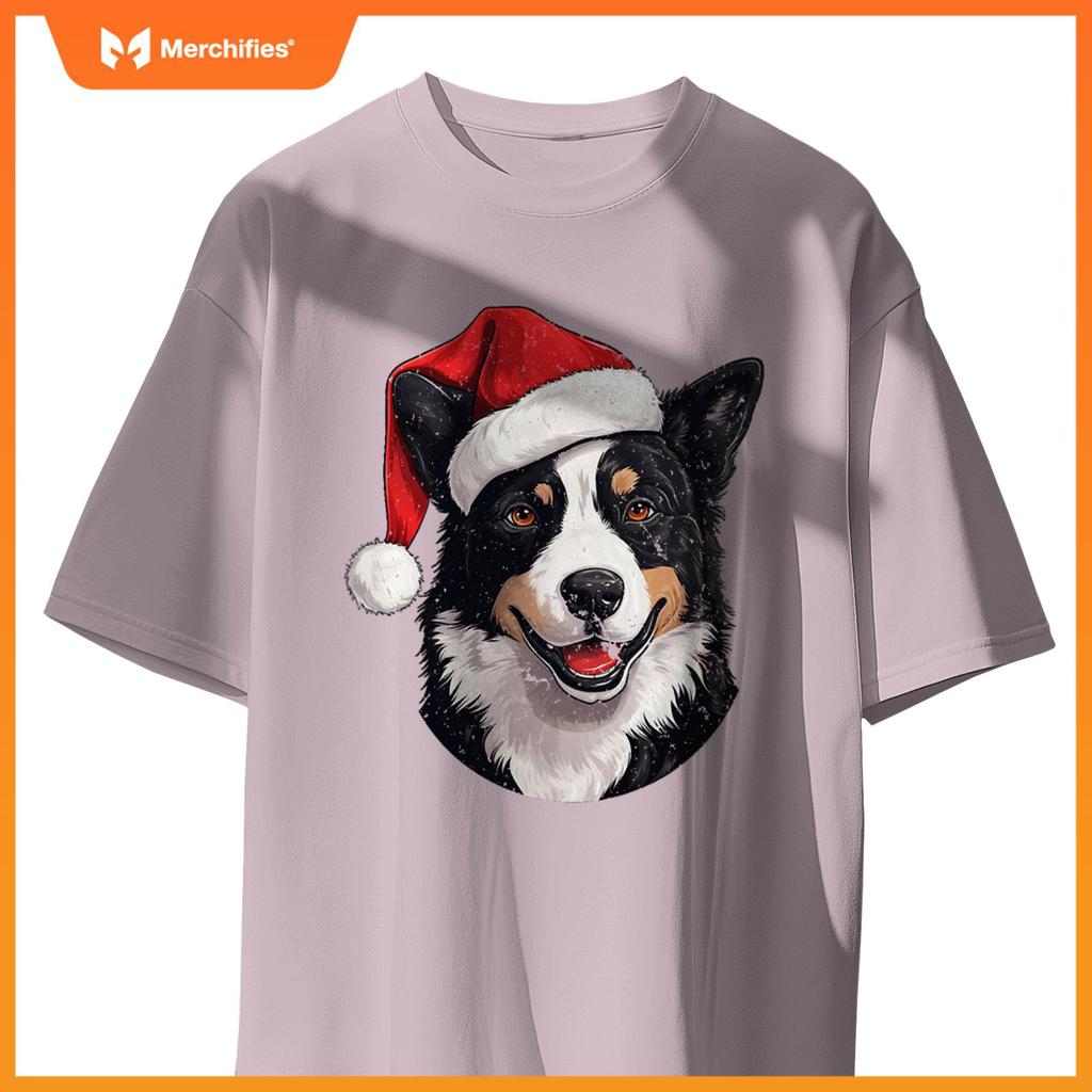 Karelian Bear Dog Santa Hat Christmas Sweater Pet Dogs T-Shirt