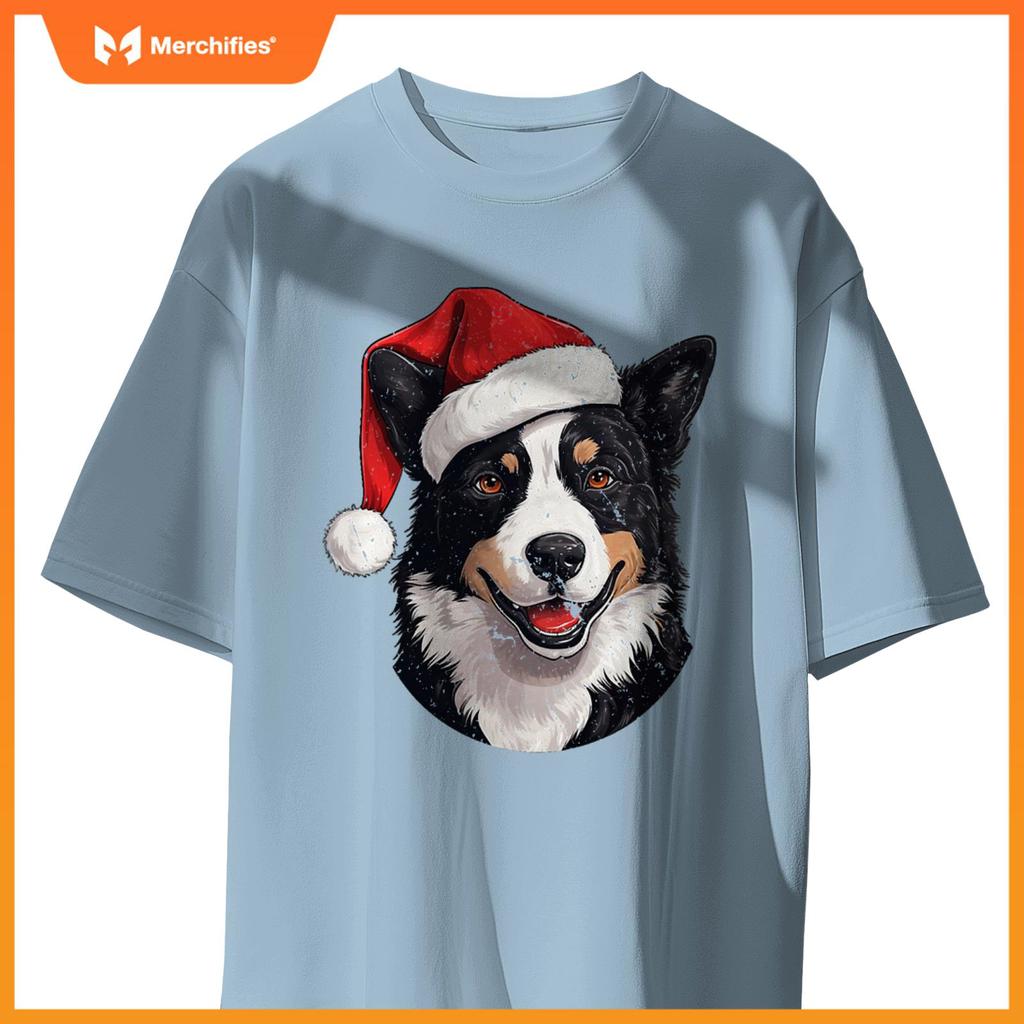 Karelian Bear Dog Santa Hat Christmas Sweater Pet Dogs T-Shirt