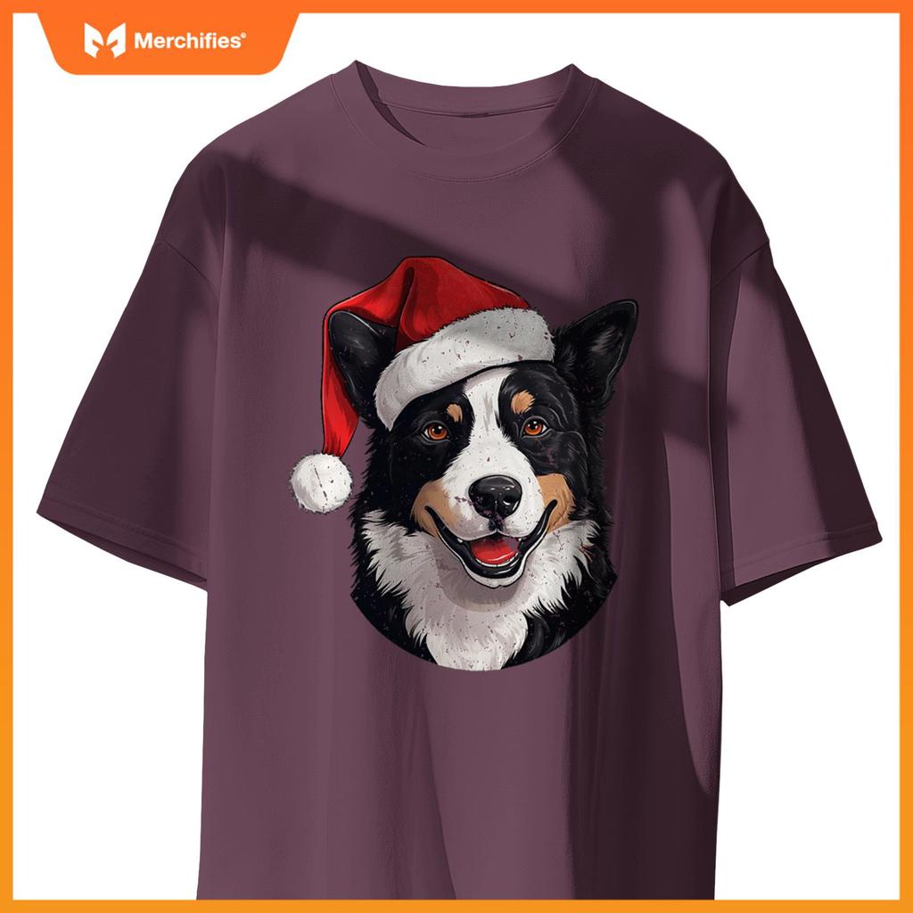 Karelian Bear Dog Santa Hat Christmas Sweater Pet Dogs T-Shirt