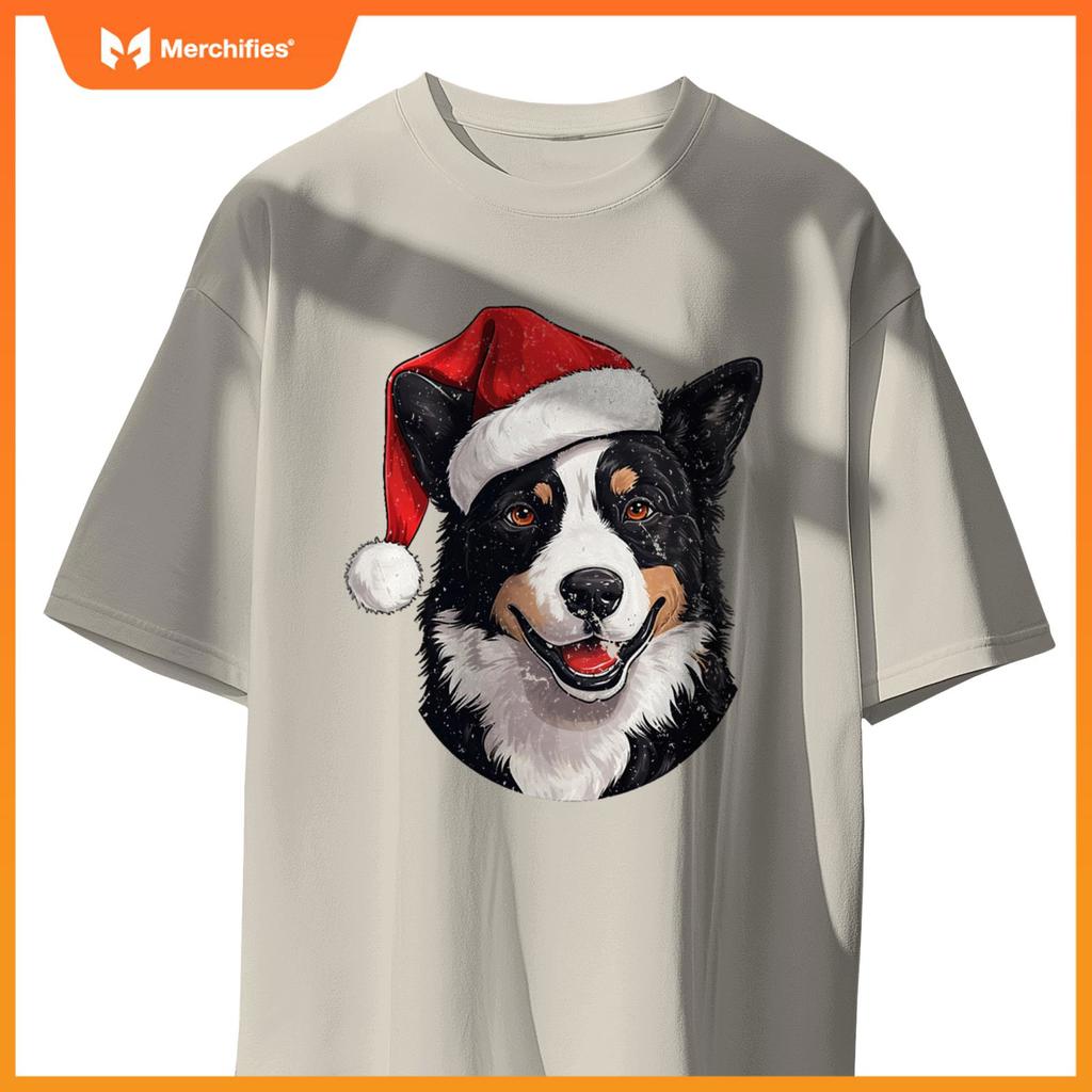Karelian Bear Dog Santa Hat Christmas Sweater Pet Dogs T-Shirt