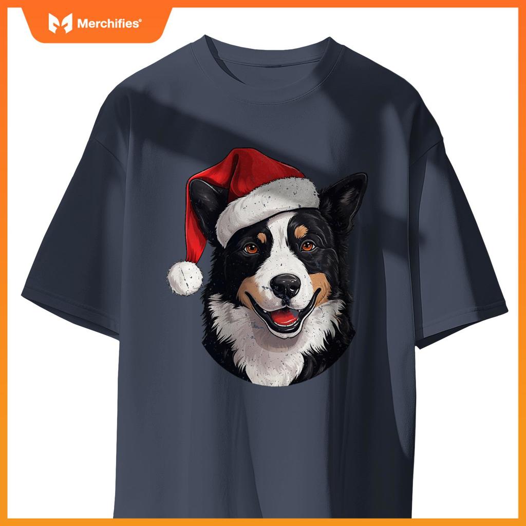 Karelian Bear Dog Santa Hat Christmas Sweater Pet Dogs T-Shirt