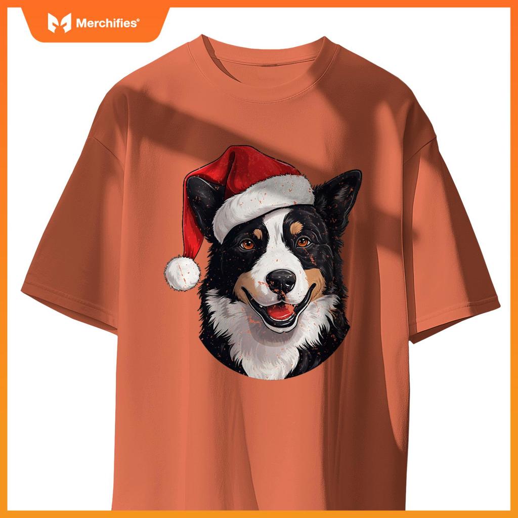 Karelian Bear Dog Santa Hat Christmas Sweater Pet Dogs T-Shirt