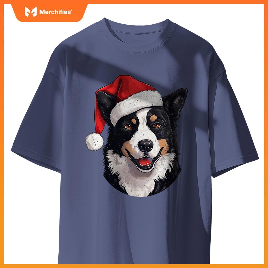 Karelian Bear Dog Santa Hat Christmas Sweater Pet Dogs T-Shirt