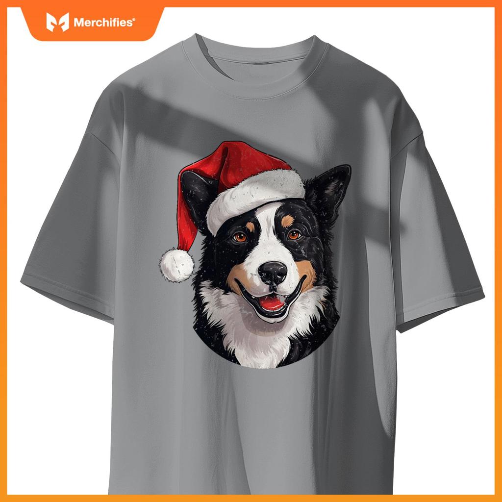 Karelian Bear Dog Santa Hat Christmas Sweater Pet Dogs T-Shirt