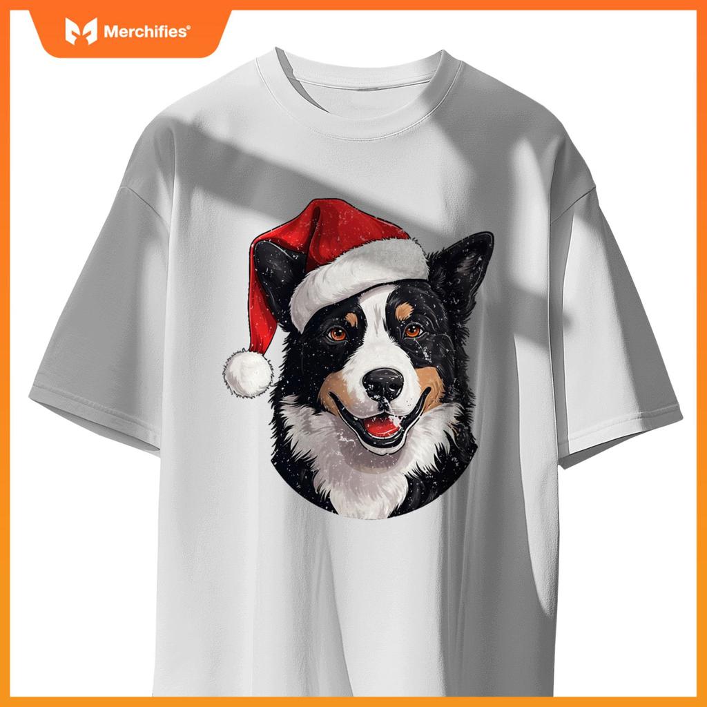 Karelian Bear Dog Santa Hat Christmas Sweater Pet Dogs T-Shirt