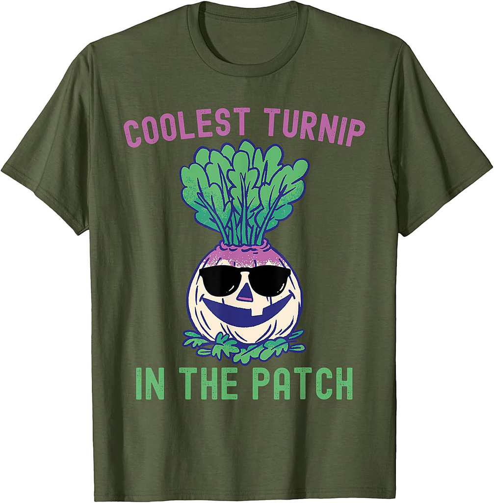 Kids Coolest Turnip In The Patch Funny Halloween Boys Girls T-Shirt