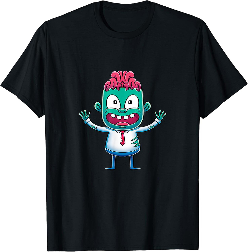 Kids Gift Idea Cute Zombie Halloween T-Shirt