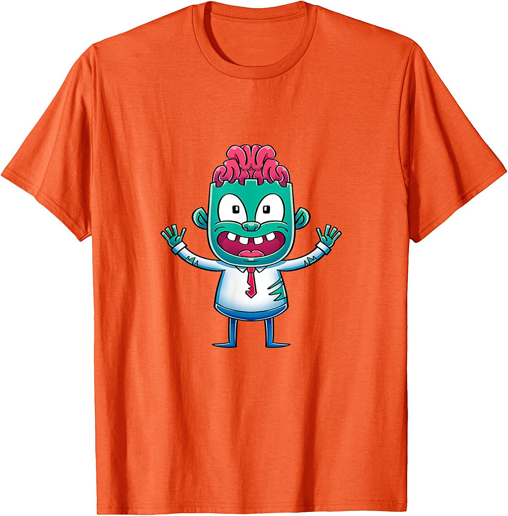 Kids Gift Idea Cute Zombie Halloween T-Shirt