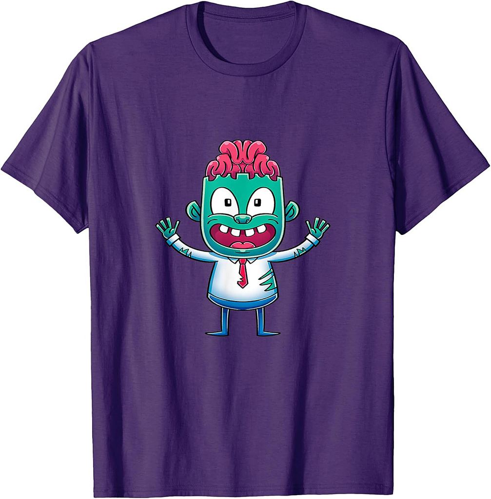 Kids Gift Idea Cute Zombie Halloween T-Shirt