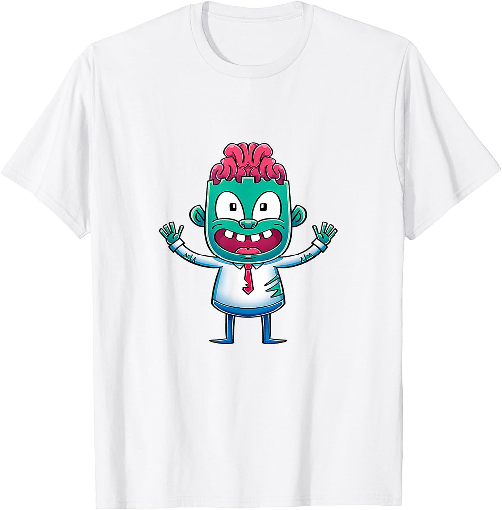 Kids Gift Idea Cute Zombie Halloween T-Shirt