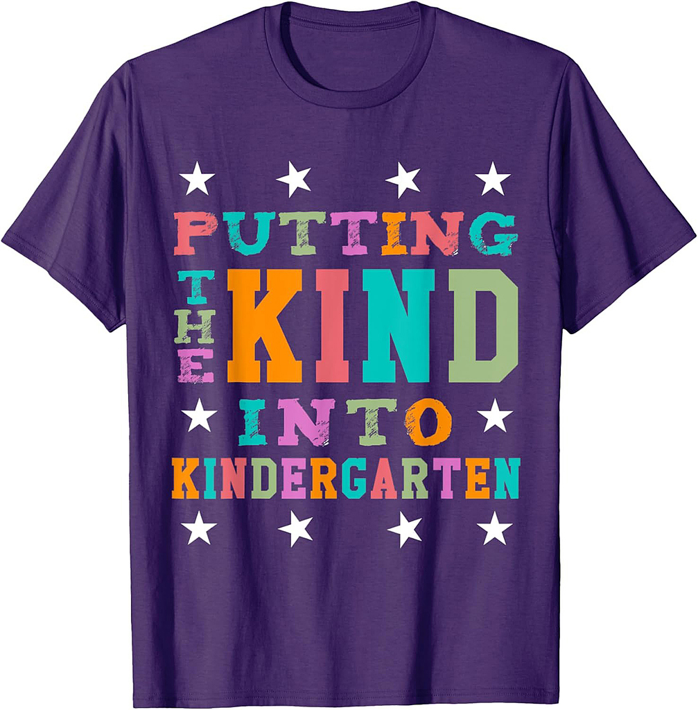 Kindergarten Back to School T Shirt for Teachers Girls Boys