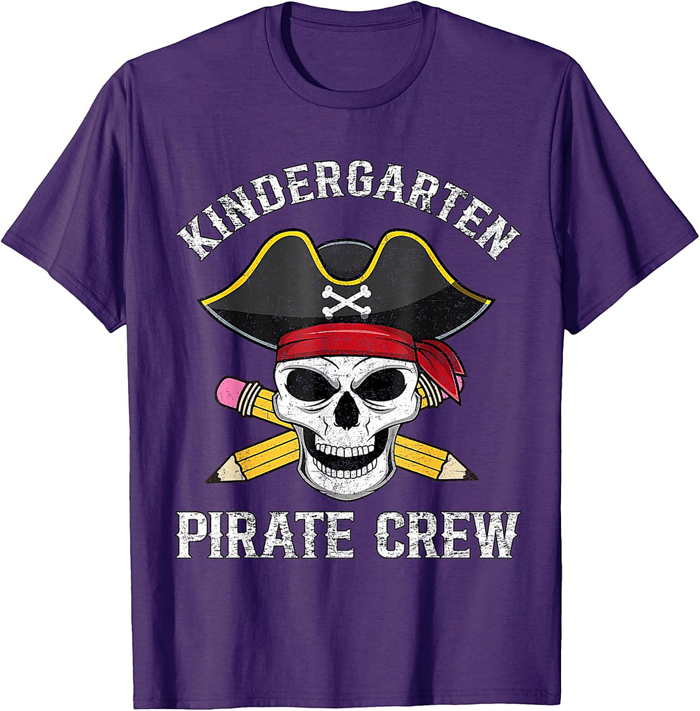 Kindergarten Teachers First Day School Pirate Back to School T-Shirt