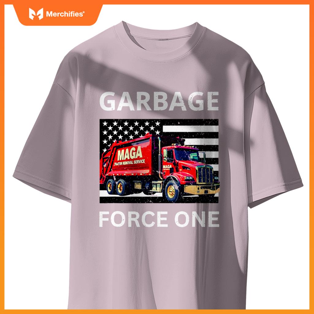 Garbage Force One Trump Tee Maga Garbage Truck T-Shirt