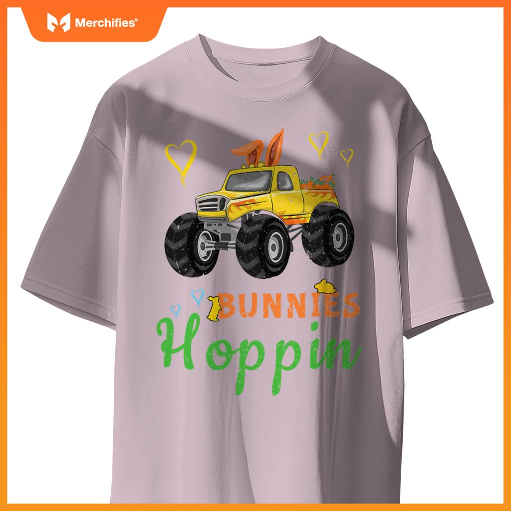 Monster Truck Bunny Rabbit Happy Easter Sunday T-Shirt