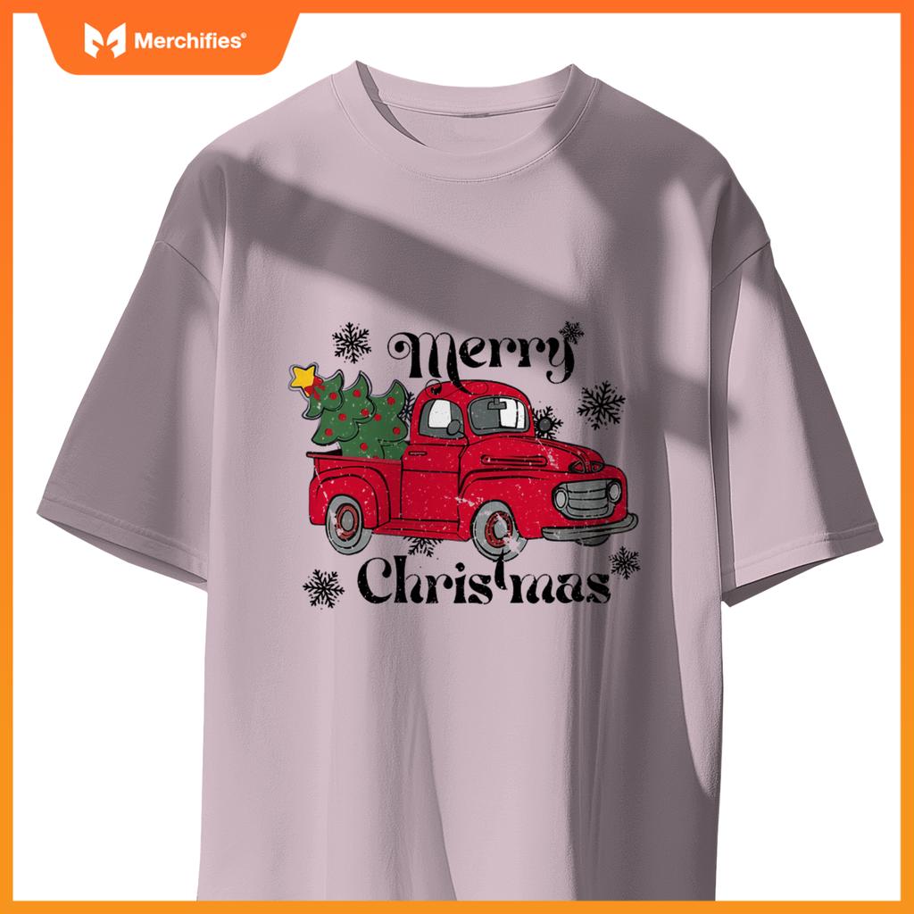 Merry Christmas Red Truck T-Shirt