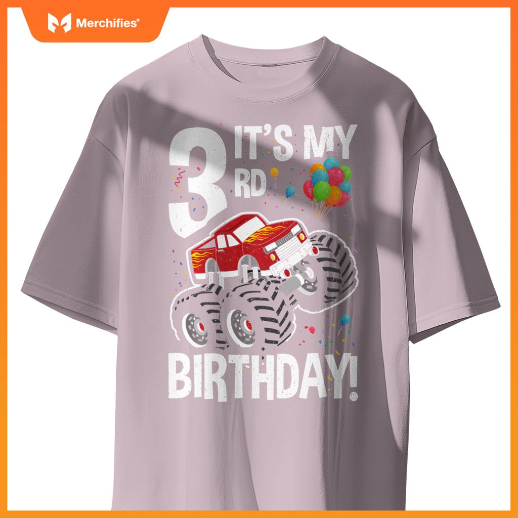 Kids It's My 3rd Birthday! 3 Year Old Monster Truck T-Shirt