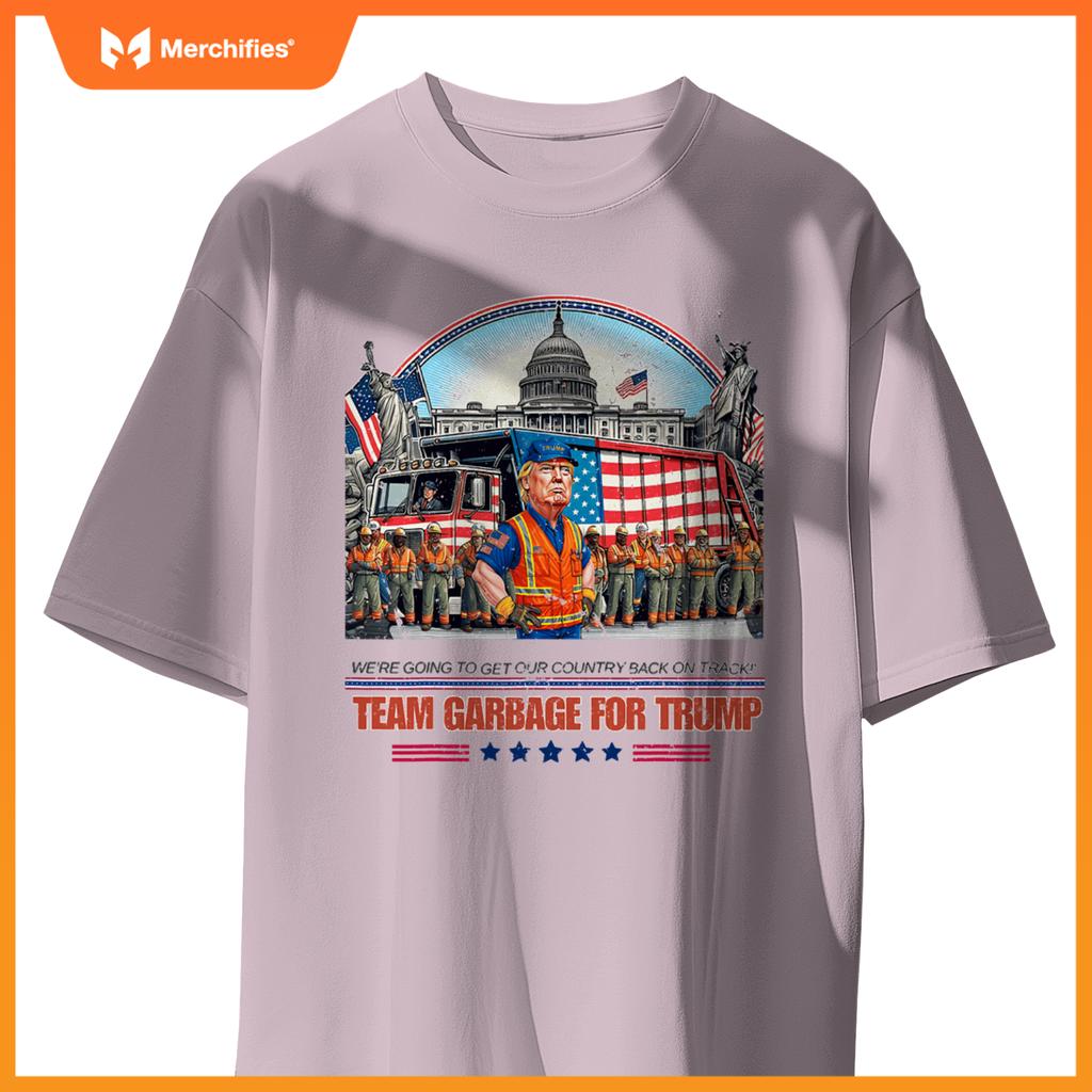 Garbage for trump team grabge vote trump funny Garbage Truck T-Shirt