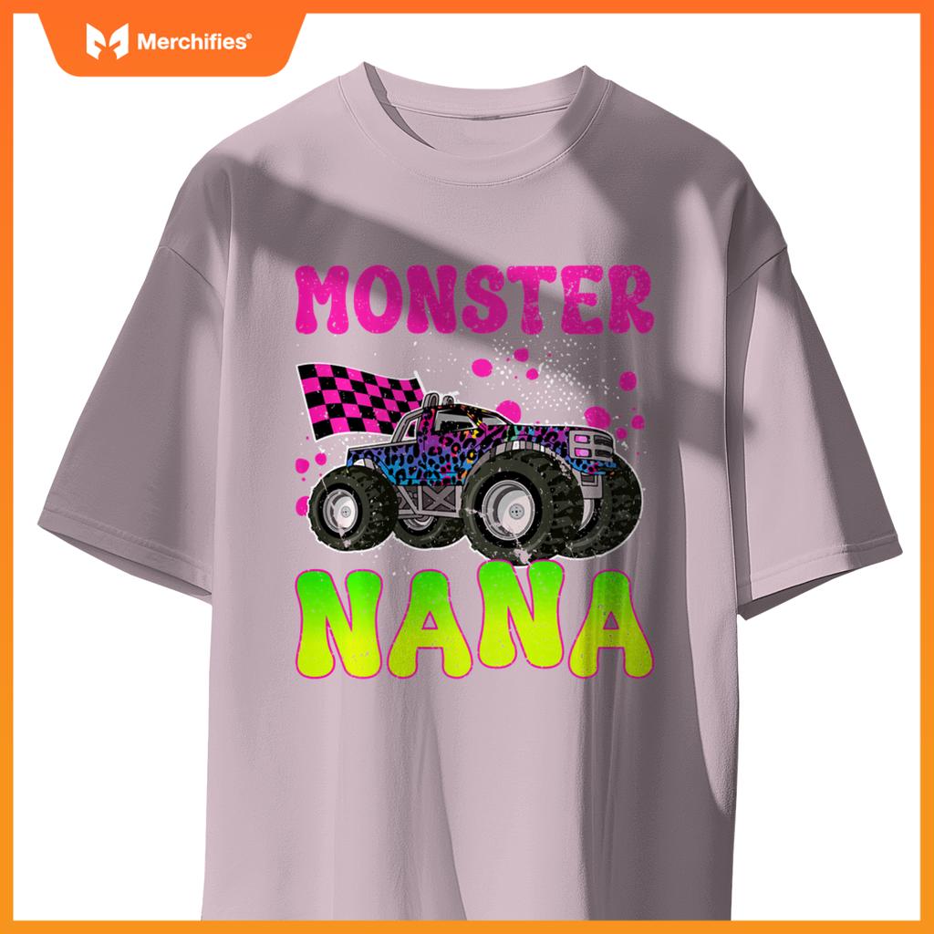 Monster Nana Proud Monster Truck Nana Grandma T-Shirt