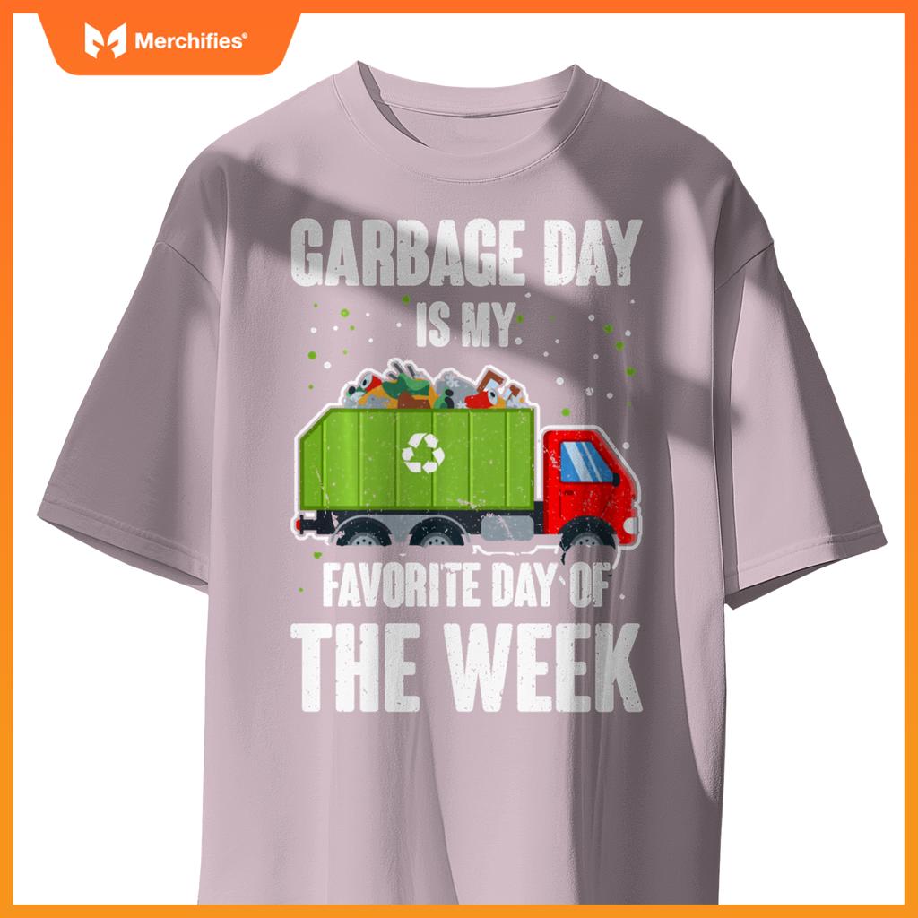 Garbage Uniform Trash Kids Garbage Man Costume Truck T-Shirt