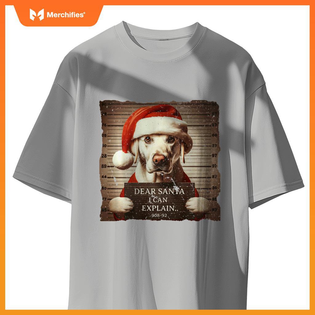 Labrador Retriever Dog Christmas Dear Santa I Can Explain T-Shirt