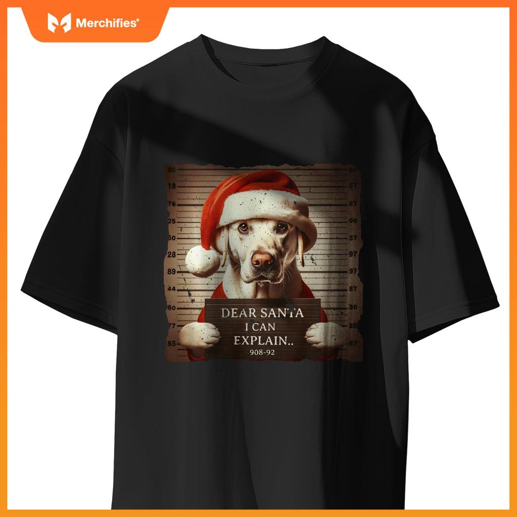 Labrador Retriever Dog Christmas Dear Santa I Can Explain T-Shirt
