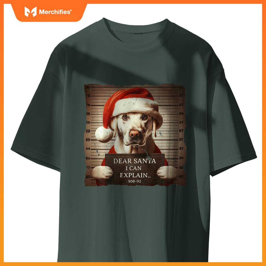 Labrador Retriever Dog Christmas Dear Santa I Can Explain T-Shirt