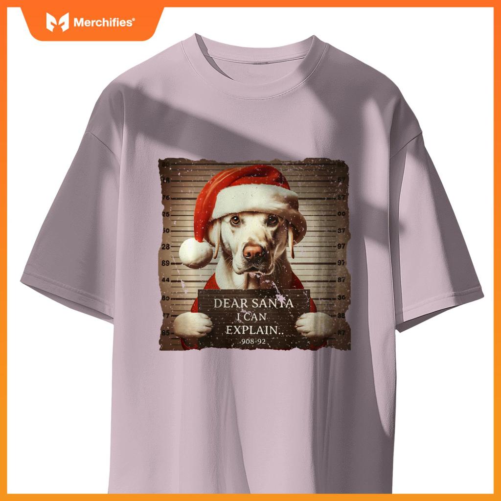Labrador Retriever Dog Christmas Dear Santa I Can Explain T-Shirt