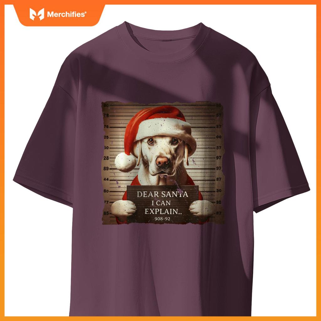 Labrador Retriever Dog Christmas Dear Santa I Can Explain T-Shirt
