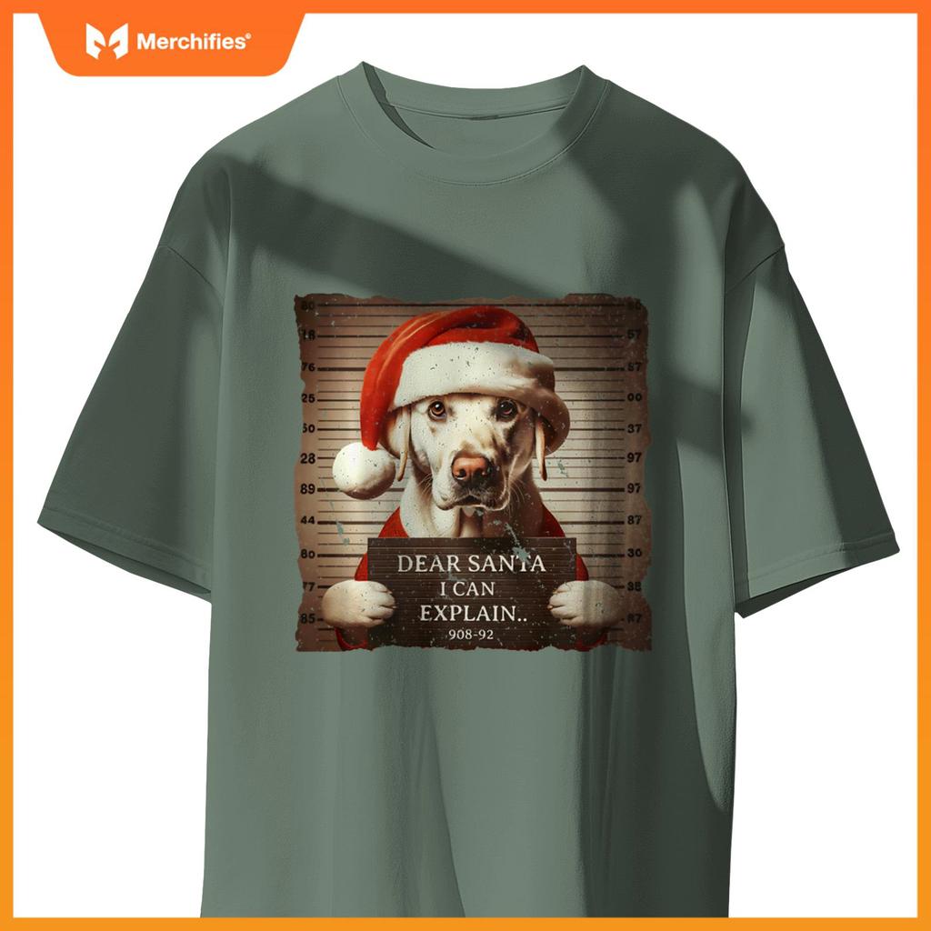 Labrador Retriever Dog Christmas Dear Santa I Can Explain T-Shirt