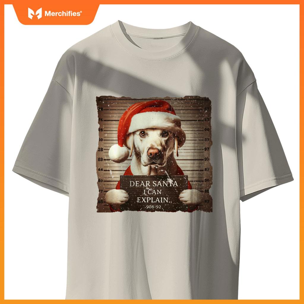Labrador Retriever Dog Christmas Dear Santa I Can Explain T-Shirt