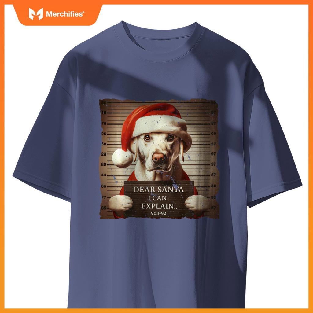 Labrador Retriever Dog Christmas Dear Santa I Can Explain T-Shirt