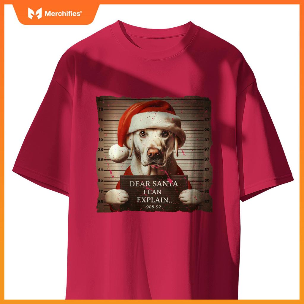 Labrador Retriever Dog Christmas Dear Santa I Can Explain T-Shirt