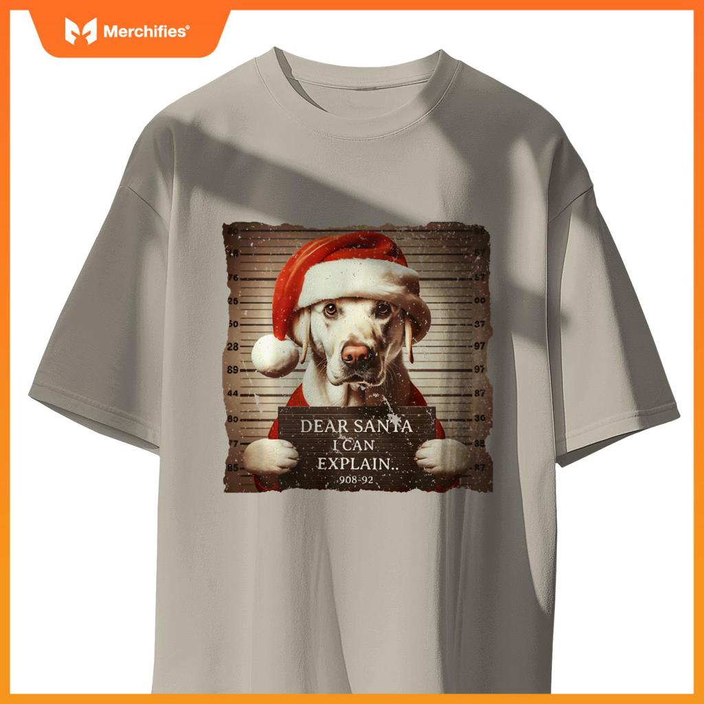 Labrador Retriever Dog Christmas Dear Santa I Can Explain T-Shirt