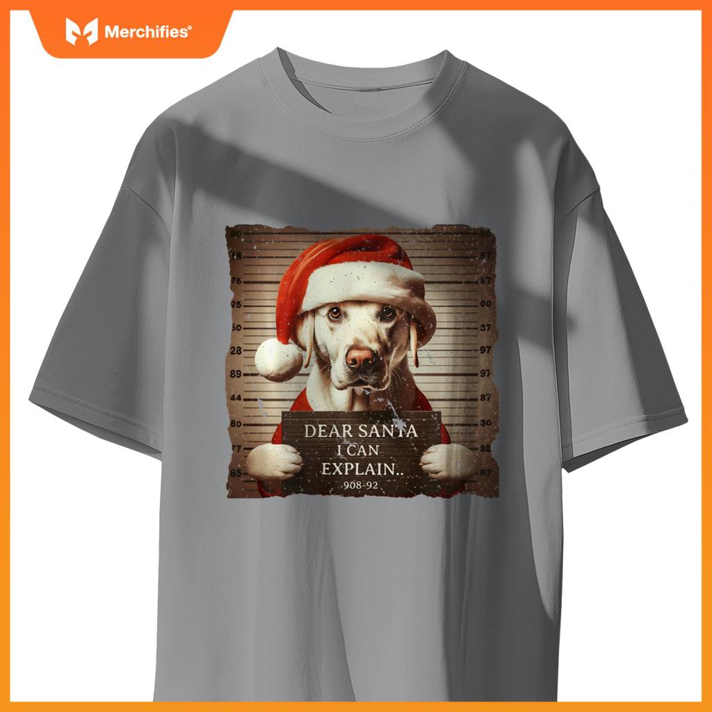 Labrador Retriever Dog Christmas Dear Santa I Can Explain T-Shirt