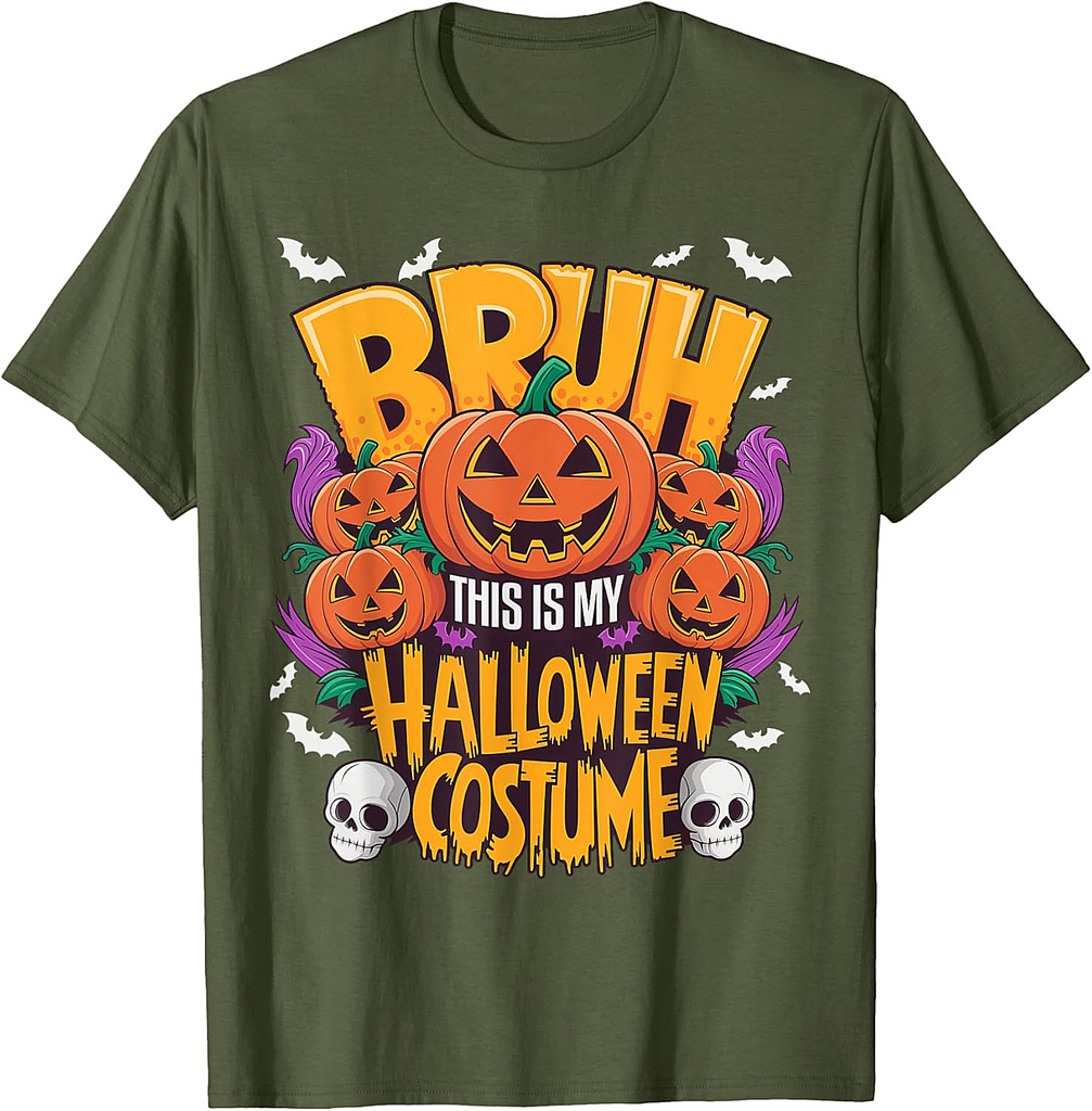 Last Minute Halloween 2024 Bruh This Is My Costume T-Shirt