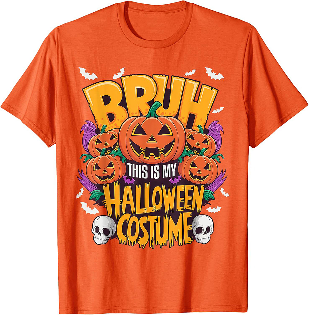 Last Minute Halloween 2024 Bruh This Is My Costume T-Shirt