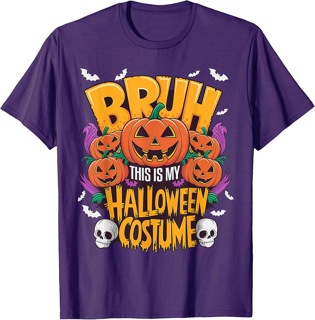 Last Minute Halloween 2024 Bruh This Is My Costume T-Shirt