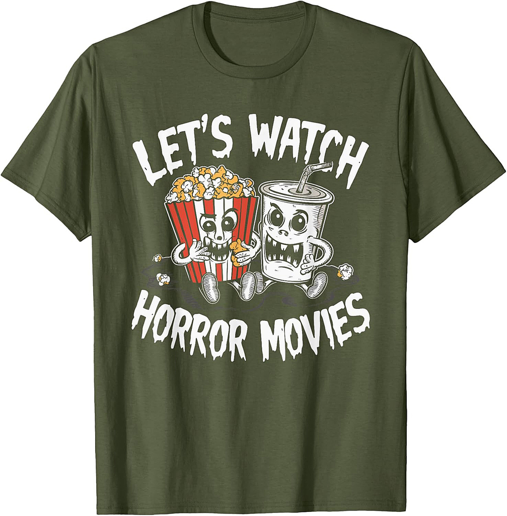 Let's Watch Horror Movies Halloween Costume T-Shirt