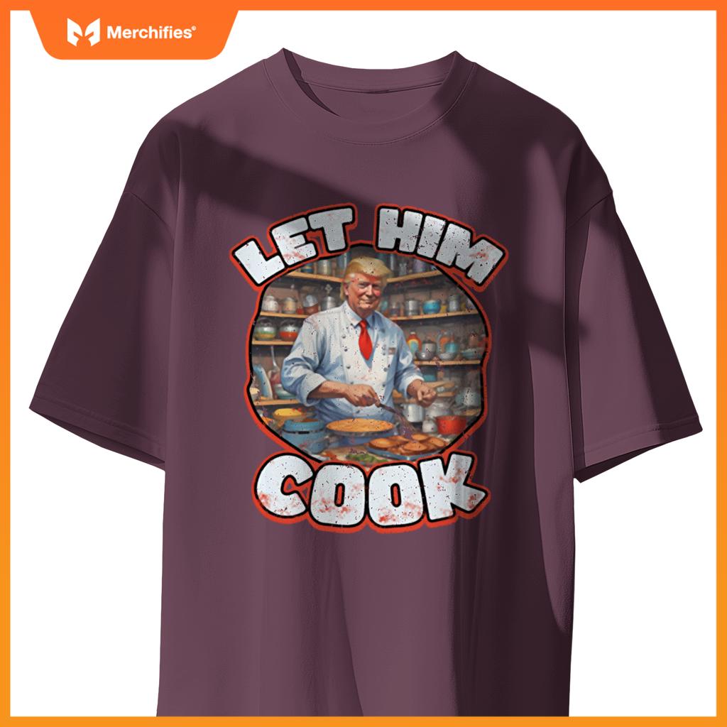 Let Him Cook! Political Humor Chef Minimalist T-Shirt