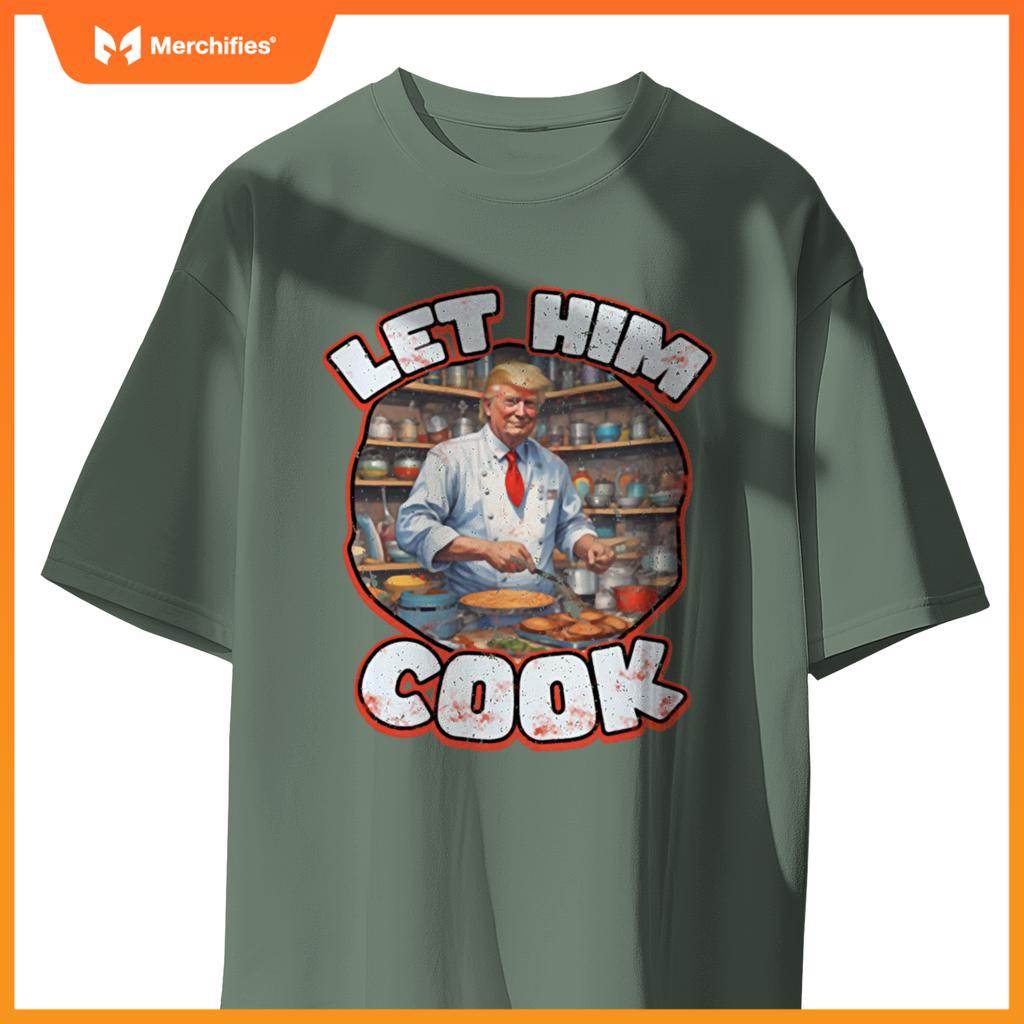 Let Him Cook! Political Humor Chef Minimalist T-Shirt