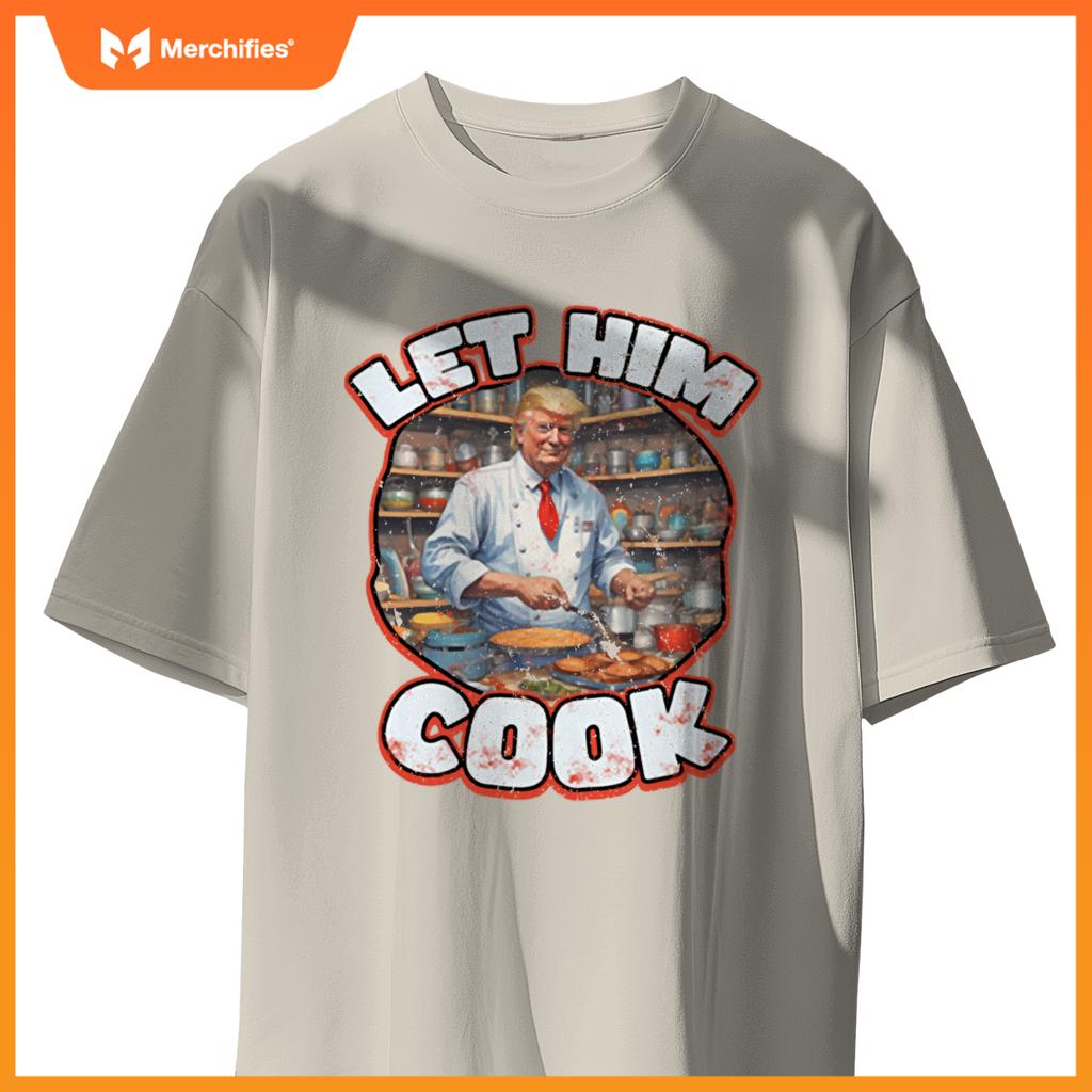 Let Him Cook! Political Humor Chef Minimalist T-Shirt