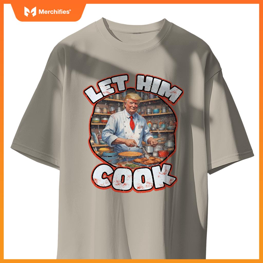 Let Him Cook! Political Humor Chef Minimalist T-Shirt