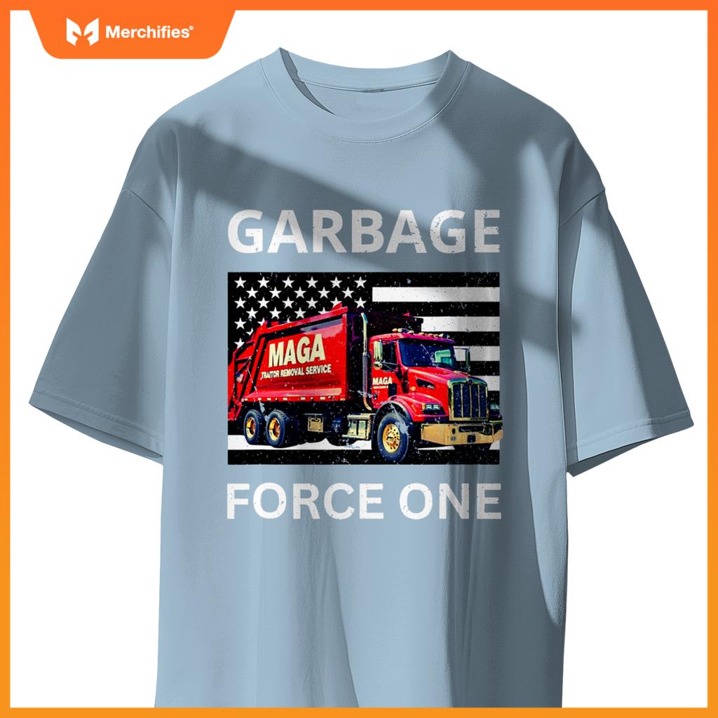 Garbage Force One Trump Tee Maga Garbage Truck T-Shirt