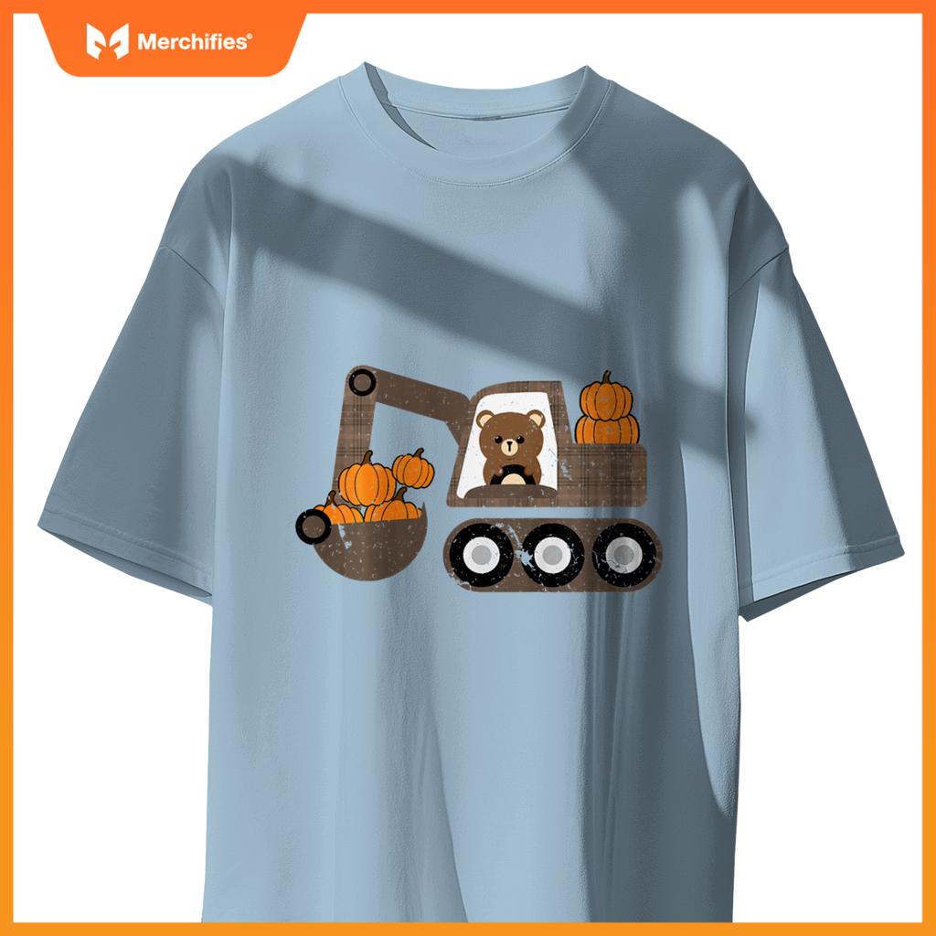 Kids Truck Pumpkin Patch Baby Boy Fall Toddler Girl Cute T-Shirt