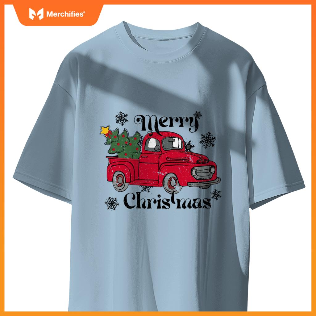 Merry Christmas Red Truck T-Shirt