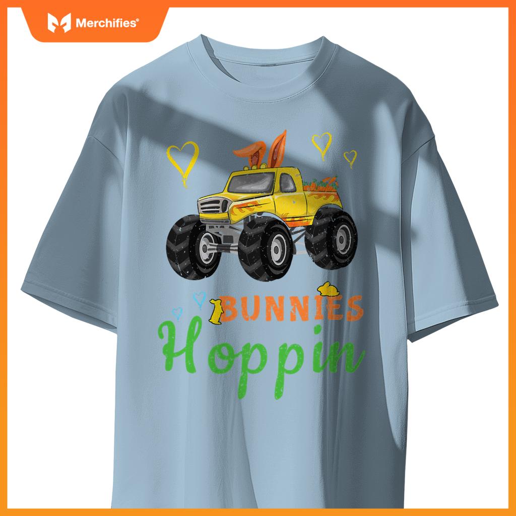 Monster Truck Bunny Rabbit Happy Easter Sunday T-Shirt