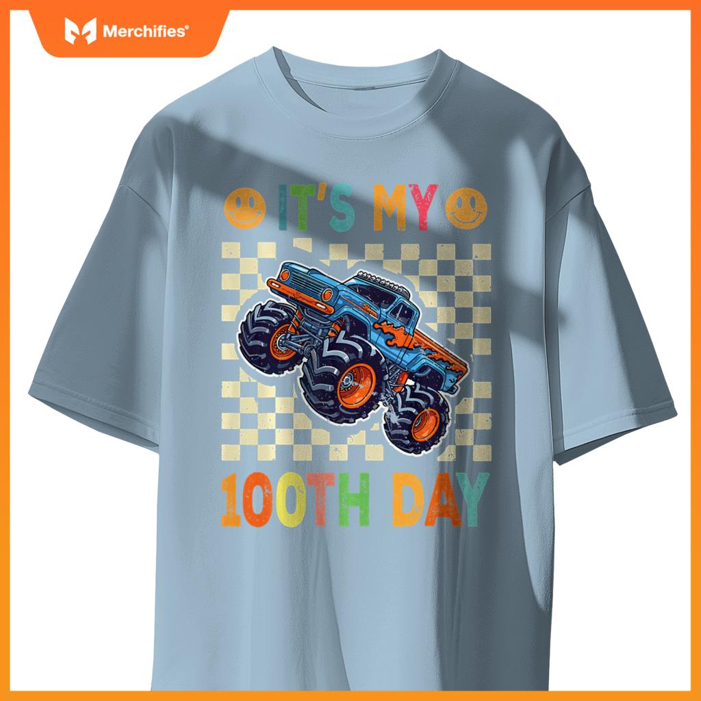 It's My 100th Day Happy 100 Days Of School Monster Truck T-Shirt