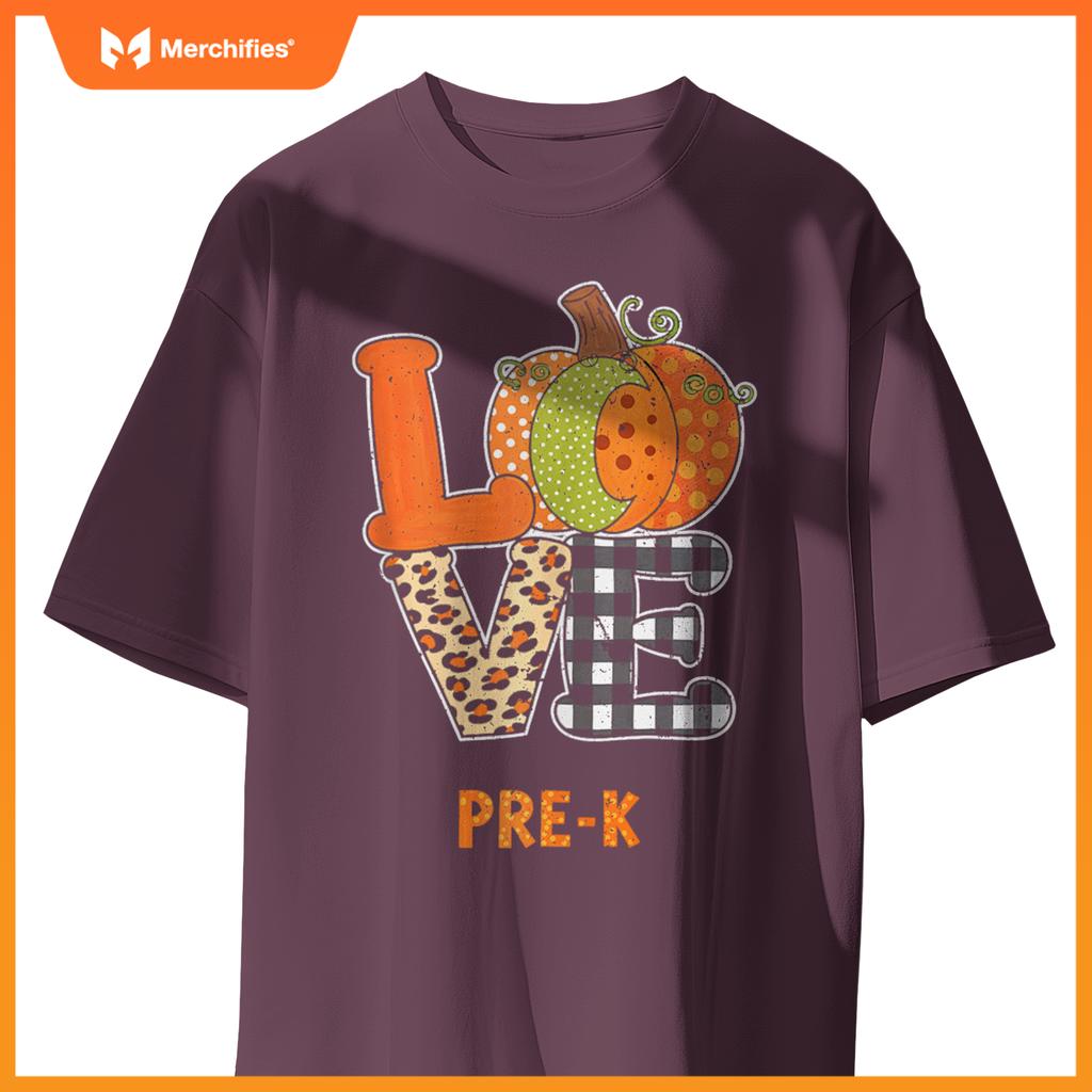 Love Pre-K Pumpkin Teacher Fall Thanksgiving